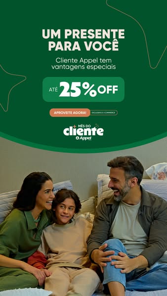 Criativo Mês do Cliente Appel Home